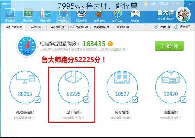 7995wx 鲁大师,能怪兽